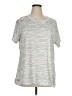 Jockey 100% Polyester Tweed Silver Active T-Shirt Size 1X - photo 1