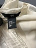 H&M 100% Polyester Ivory Long Sleeve Blouse Size 10 - photo 7