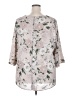 BB Dakota 100% Polyester Floral Pink Ivory 3/4 Sleeve Blouse Size 2X - photo 2