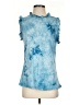 Hayden Tie-dye Blue Sleeveless Blouse Size S - photo 1