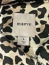 Maeve Animal Print Ivory Long Sleeve Blouse Size L - photo 7