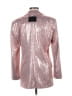 HUGO BOSS 100% Polyester Metallic Silver Blazer Size 6 - photo 2