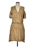 Halston Heritage 100% Polyester Tan Casual Dress Size 6 - photo 1