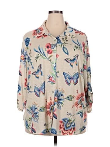Alfred Dunner 3/4 Sleeve Blouse (view 1)