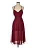 Zara Basic 100% Silk Burgundy Cocktail Dress Size S - photo 1