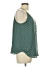 Ann Taylor LOFT 100% Polyester Green Sleeveless Blouse Size Lg Petite - photo 4
