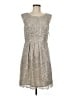 ONE O EIGHT Tweed Silver Cocktail Dress Size 8 - photo 1