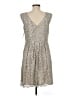 ONE O EIGHT Tweed Silver Cocktail Dress Size 8 - photo 2