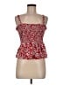 Mango 100% Polyester Red Sleeveless Top Size M - photo 1