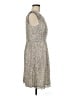 ONE O EIGHT Tweed Silver Cocktail Dress Size 8 - photo 4