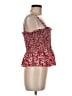 Mango 100% Polyester Red Sleeveless Top Size M - photo 4