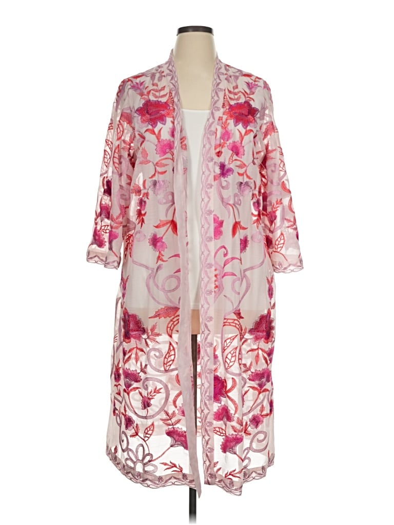 Pre-owned Soft Surroundings Kimono In Pink