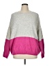 Sam and Jess Color Block Pink Pullover Sweater Size XL - photo 1