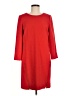 J.Crew Solid Red Casual Dress Size 6 - photo 1