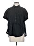 Free People Solid Black Short Sleeve Blouse Size XS - photo 1