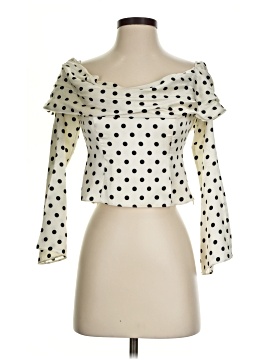 Reformation 3/4 Sleeve Silk Top