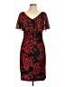 Connected Apparel Print Red Cocktail Dress Size 10 - photo 1