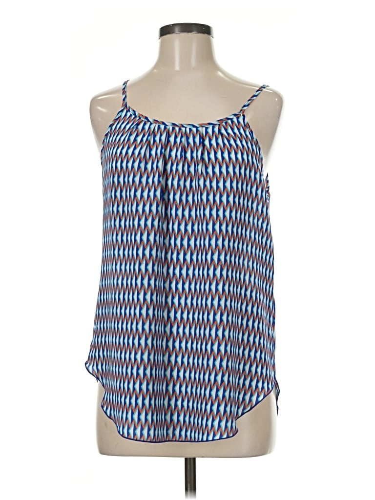 Pre-owned Renee C Sleeveless Top Blue Halter Neckline Tops