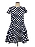 Atmosphere Polka Dots Blue Casual Dress Size UK 14 / US 10 - photo 1