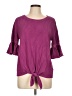 Cupio Purple 3/4 Sleeve Top Size L - photo 1