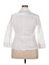 Talbots 100% Cotton White 3/4 Sleeve Button-Down Shirt Size 18 - photo 2