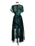 En Focus 100% Polyester Teal Casual Dress Size 6 (petite) - photo 2