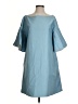 Silvae Solid Blue Casual Dress Size S - photo 1