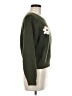 Hooked Up Floral Green Pullover Sweater Size M - photo 4