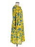 CAbi 100% Polyester Print Yellow Casual Dress Size M - photo 4