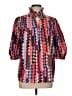 Unbranded Color Block Pink 3/4 Sleeve Blouse Size L - photo 1