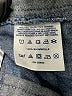 Lands' End 100% Baumwolle Chevron-herringbone Blue Shorts Size 12 - photo 4