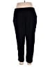 Unbranded Solid Black Casual Pants Size XL - photo 2