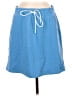 T by Talbots 100% Polyester Chevron-herringbone Blue Casual Skirt Size M - photo 1