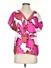Ann Taylor 100% Polyester Pink Short Sleeve Blouse Size S - photo 1