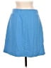 T by Talbots 100% Polyester Chevron-herringbone Blue Casual Skirt Size M - photo 2