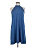 Unbranded Solid Blue Casual Dress Size M - photo 1