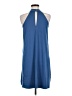 Unbranded Solid Blue Casual Dress Size M - photo 2