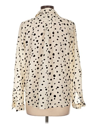 & Other Stories Long Sleeve Silk Top (view 2)