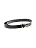 Halogen 100% Leather Black Leather Belt Size S - photo 1