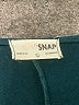 Snap Teal Long Sleeve Blouse Size L - photo 7