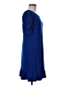 MSK Solid Blue Casual Dress Size M - photo 4