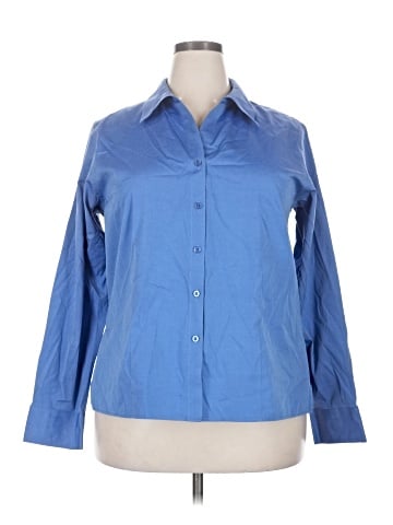 Gold Label Investments 3/4 Sleeve Button-Down Shirt (view 1)