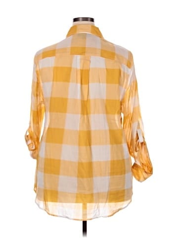 Lane Bryant 3/4 Sleeve Button-Down Shirt (view 2)