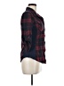 Ci Sono Plaid Burgundy 3/4 Sleeve Blouse Size M - photo 4