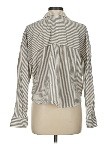 Madewell Flap-Pocket Crop Button-Up Shirt in Poplin (view 2)