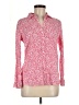 J. McLaughlin Paisley Pink Long Sleeve Blouse Size 6 - photo 1