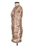 HEARTBEEPS 100% Polyester Metallic Tan Cocktail Dress Size M (estimated) - photo 5