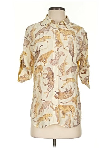 Equipment Short Sleeve Silk Top (view 1)