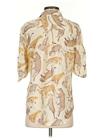 Equipment Short Sleeve Silk Top (view 2)