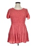 Torrid 100% Elastic Pink Casual Dress Size 1X Plus (1) - photo 1
